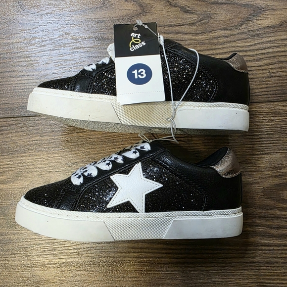 art class Other - Youth Black Glitter Sneakers with Stars NWT